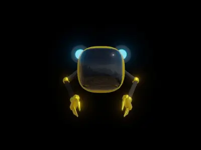 Submarine Spaceship Robot 3D model