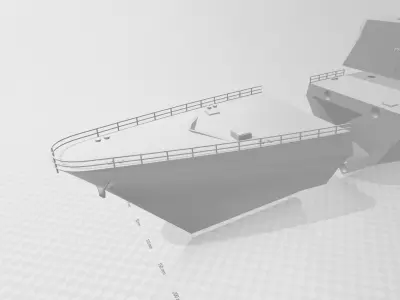 3d printed Corvette military Ship buyan Class 3D print model