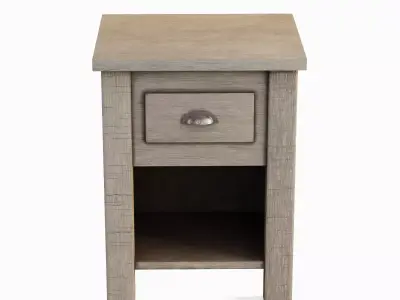 Antique End Table Set Low-poly 3D model