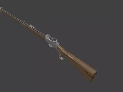 Martini Henry Rifle  Low Poly Game Ready 19th Century Free low-poly 3D model