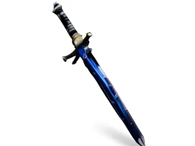 SciFi Energy Sword GameReady Asset Low-poly 3D model