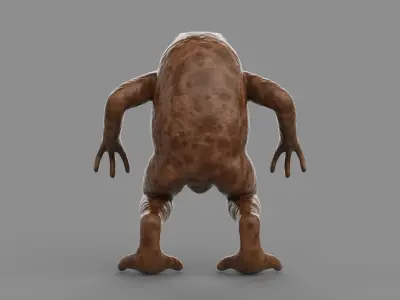 Ogama Yokai Low-poly 3D model