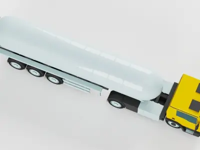 Truck 3D tanker 3D model