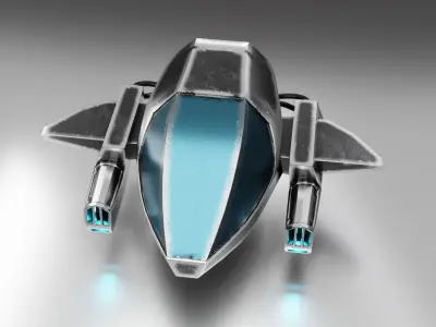 Spaceship 3D model 15