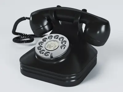 Retro Telephone - Bakelite 3D model