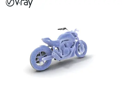 HighDetail Motorcycle Model Pack Low-poly 3D model