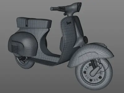 Vespa Motobike 3D model