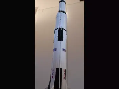 SATURN V ROCKET - APOLLO 11 - PHASE-SEPARABLE 3D print model