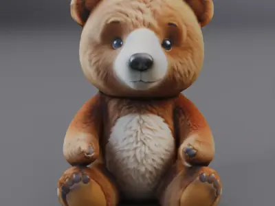 teddy bear 3D model