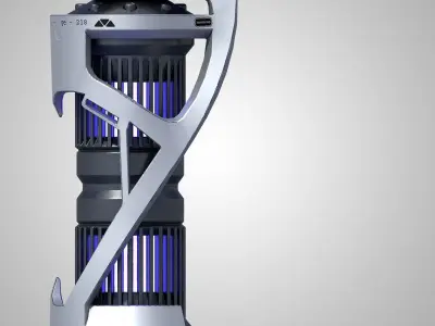 Grenade Quantum energy Low-poly 3D model