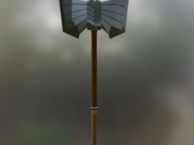 Blender Battle axe Free 3D model