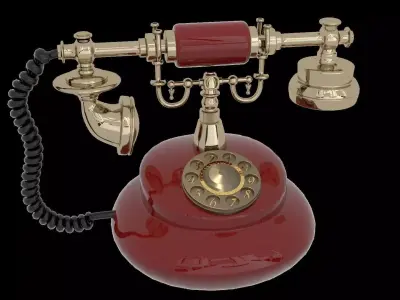 Vintage telephone 3D model