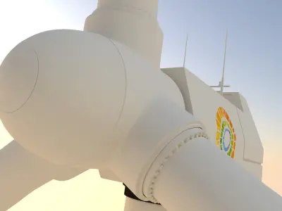 wind turbine 3D model 10