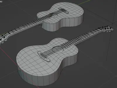 Guitar 3D model get