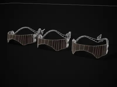 Three Prick Spurs Low-poly 3D model