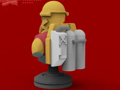 GI JOE Characters Blowtorch Bust 3D print model