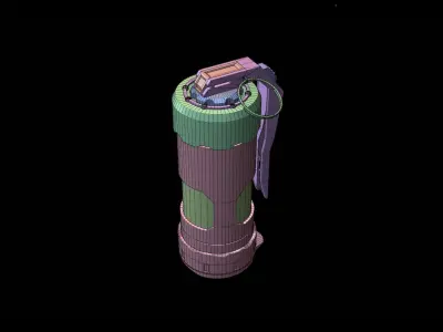 GRENADE SCIFI Low-poly 3D model