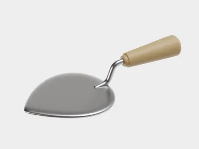  Trowel 3D model Low-poly 3D model