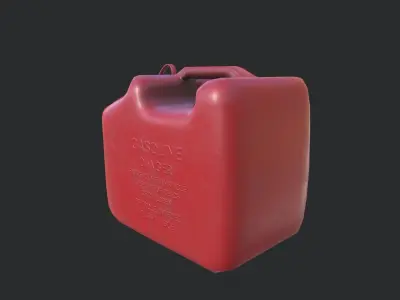 Plastic Canister 01 Low-poly 3D model