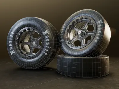 Hoosier racing wheels 3D model