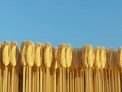 Wheat field Low-poly 3D model
