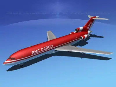 Boeing 727-200 BMC Cargo  3D model