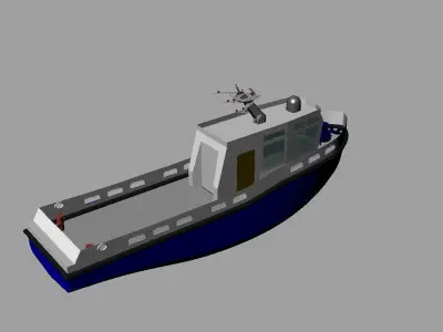 Agencies boat 3D model