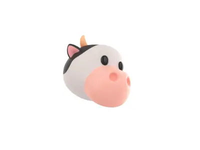 Prop131 Cow Head 3D model