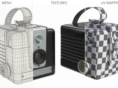  Retro Bakelite Photography Box Camera 
