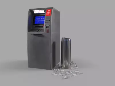 Automated teller machine ATM Low-poly 3D model