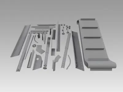Engineering Parts for conveyors 3D model