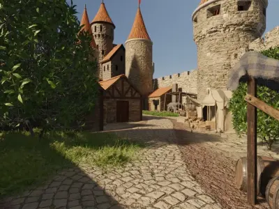 Castle Town 3D model