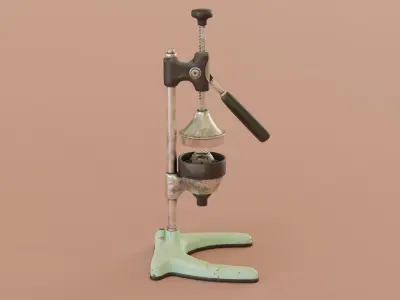Vintage Citrus Juicer Low-poly 3D model
