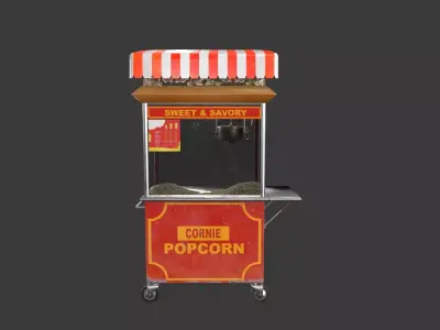 Main Truck 02 Low-poly 3D model