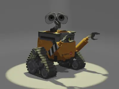 Wall-E wall - e robot Free 3D model