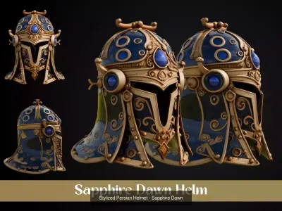 Stylized Persian Helmet Pack