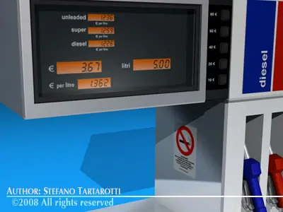 Gas pump2 3D model