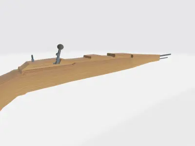 98K German rifle Free 3D model