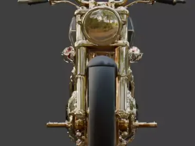 Venomous Serpent Jeweled Motorcycle Low-poly 3D model