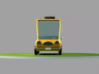 Cartoon Car 3D model 39
