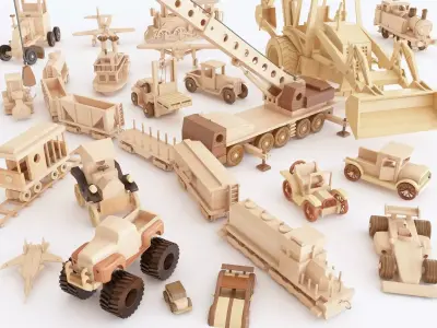 Wooden toy vol 02 3D model