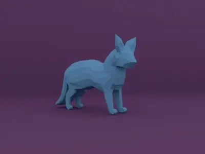 Low Poly Unique Cat 3D Model Low-poly 3D model