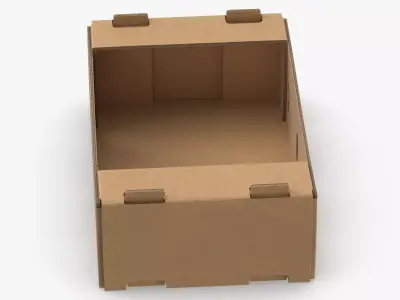 Cardboard Display Box 01 Game Ready 3D model