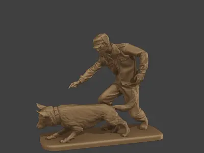Czechoslovak communist Police K9 004 3D print model