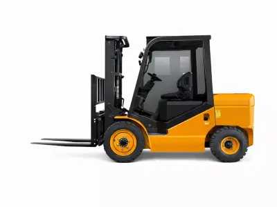 Compact Light-Duty Forklift Small Capacity Industrial Vehicle 3D model