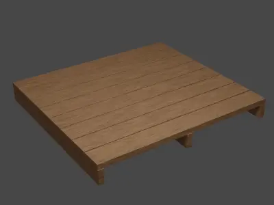 wood pallets - Low-poly 3D model Free low-poly 3D model