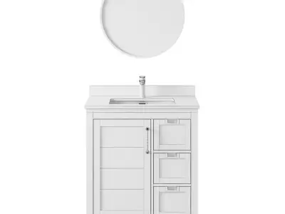 OVE Maribelle 30 Weathered Brown Vanity 3D model