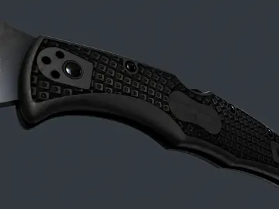 Spyderco Matriarch 2 Lightweight Folding Knife PBR Game Ready Low-poly 3D model