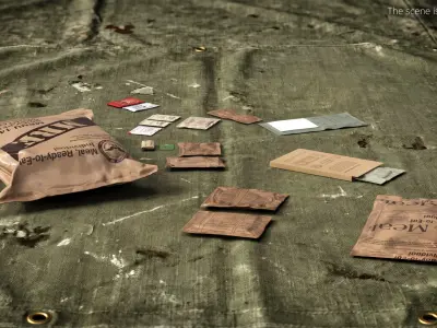  US Military MRE Ration Pack with Food 