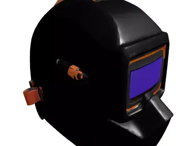 Professional AutoDarkening Welding Helmet Low-poly 3D model